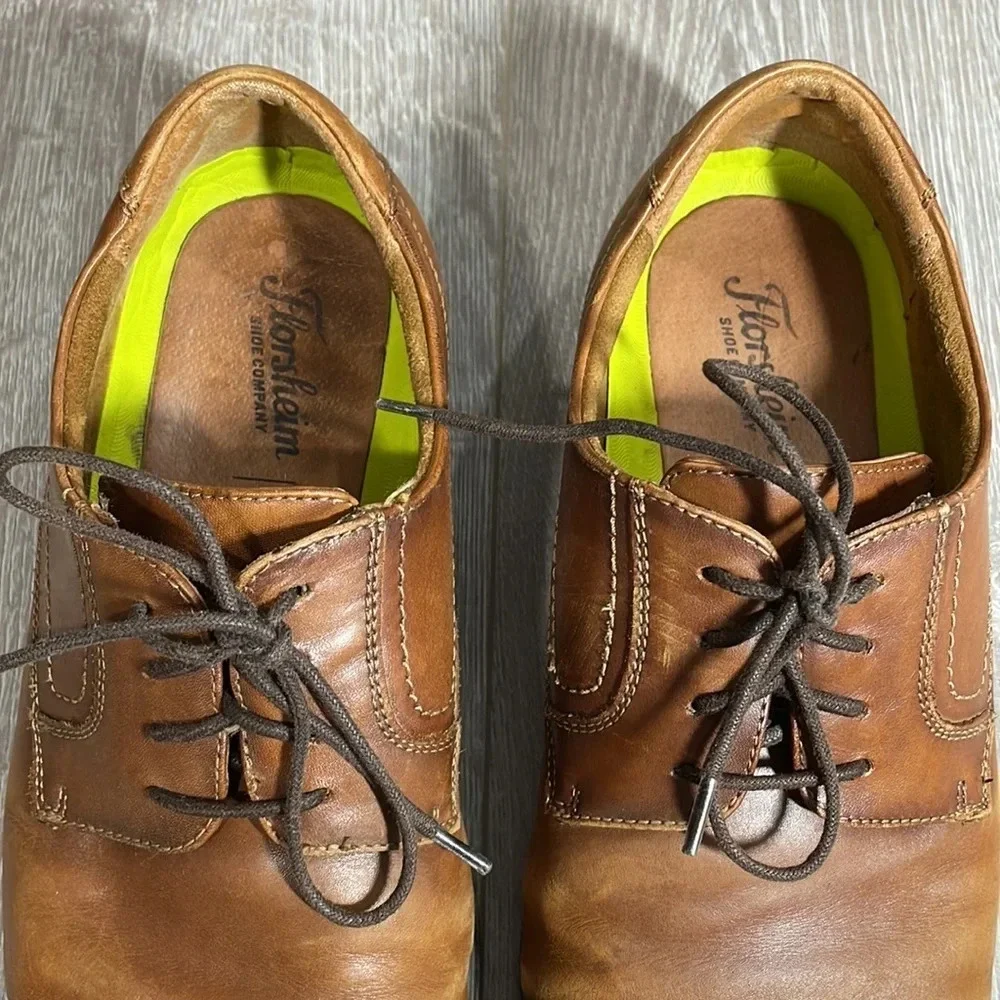 Florsheim Finance Cap Toe Oxfords Cognac 10D